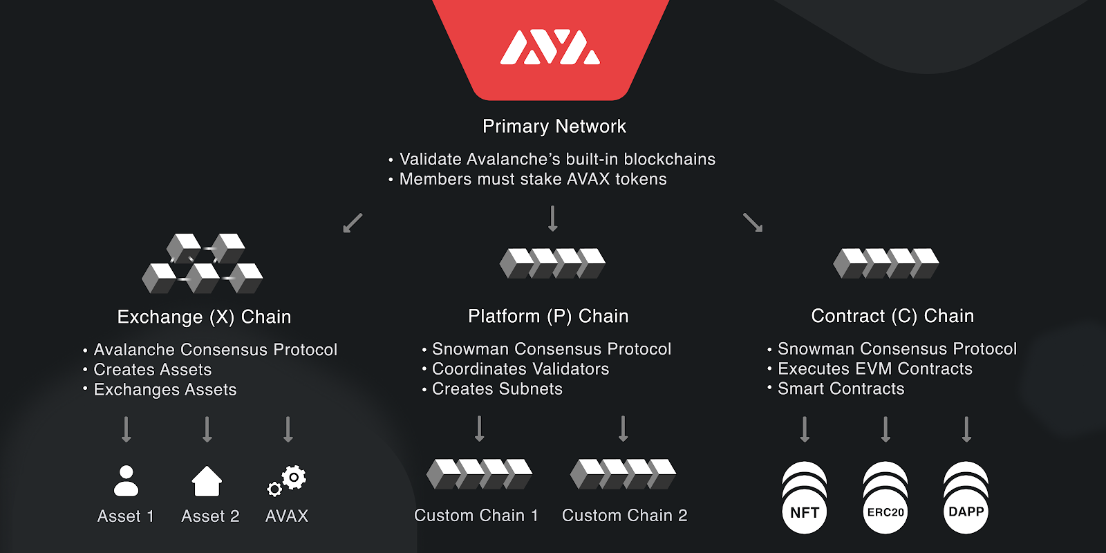 Fonctionnement blockchain Avalanche AVAX